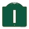 Signmission Designer Series Sign-Sign W/ Letter I, Green & White Aluminum Sign, 18" x 18", GW-1818-22948 A-DES-GW-1818-22948 - alternate 1
